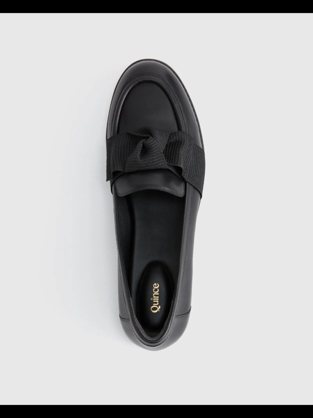 Quince Italian Leather Bow Penny Loafer